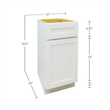 12 colių apatinė spintelė