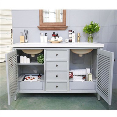 48 colių praustuvas su dviguba kriaukle