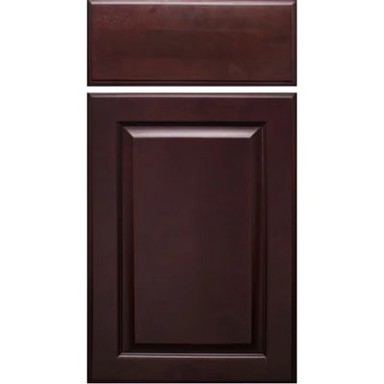 Tamsios vyšninės virtuvės spintelės