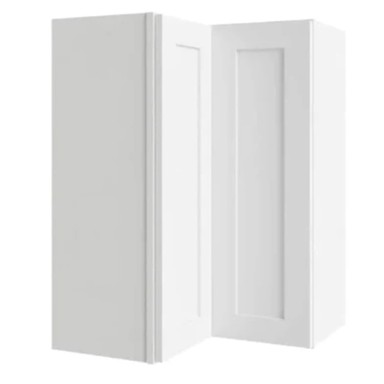 Lengvai pasiekiama kampinė sieninė spintelė